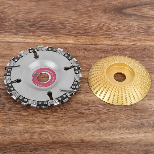 Juego De Esmerilado Dorado Con Disco De Motosierra Para Tall