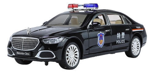 Simulación 1:24 Coche De Policía Maybach S680 De Aleación