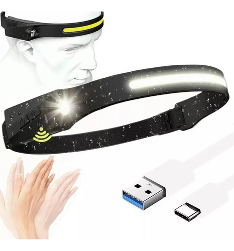 Lámpara Led Cob De Cabeza Con Sensor De Movimiento