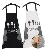 Comprar Y 2 Pcs Mandil Delantal For Chef Meseros Barbería Pintores