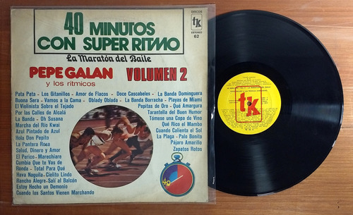 Pepe Galan Ritmicos 40 Minutos Con El Super Ritmo Vol 2 Lp