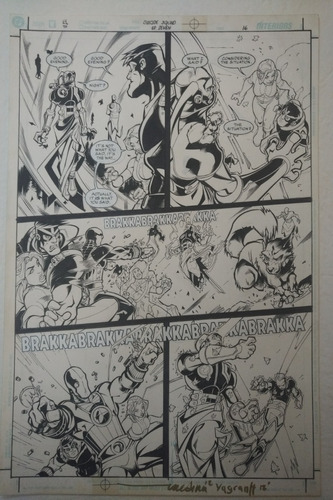 Arte Original Del Comic Suicide Squad #7 - Firmado 