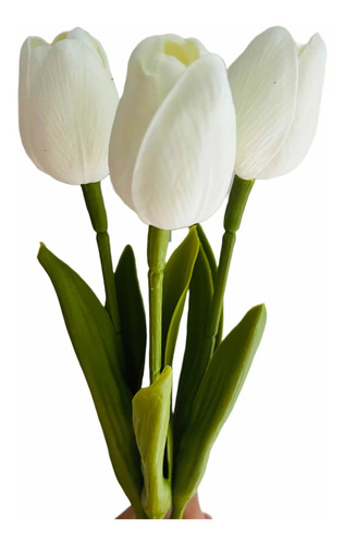 Set X 3 Tulipanes Artificiales De Aspecto Natural