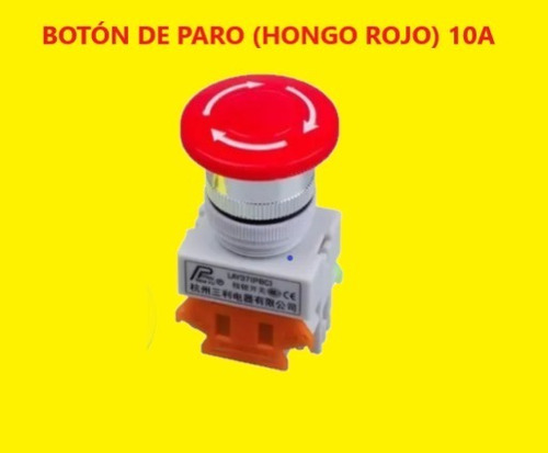 Botón De Paro (hongo Rojo) 10a