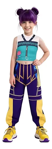 Disfraz De Cazador De Demonios Rum-i Para Niñas – Conjunto De Cosplay Con Chaqueta, Pantalones Cortos Y Peluca