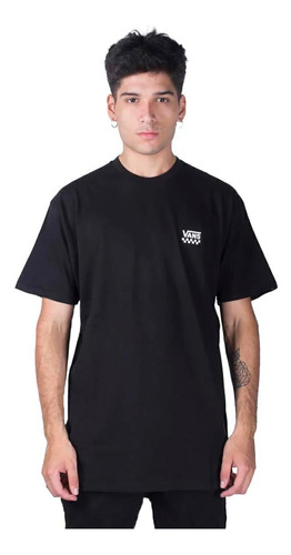 Remera Vans Lifestyle Hombre Left Chest Negro Ras