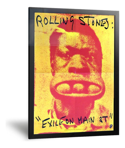 Cuadro Rolling Stones, 40x60 Decoración, Musica. Quaddros