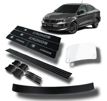 Comprar Protector Cubre Zócalos Fiat Cronos Carbono Accesorio