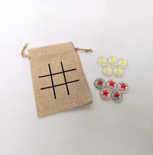 Set Tic Tac Toe Con Temática De Estrella Y Rayo Para Fiesta