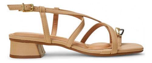 Sandália Casual Feminina 6454.123.7286 Com Fechamento Por Fivela Vizzano