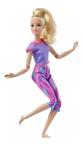 Imagem 4 de 10 de Barbie Feita Para Mexer Loira Articulada 2021 Ms Sj