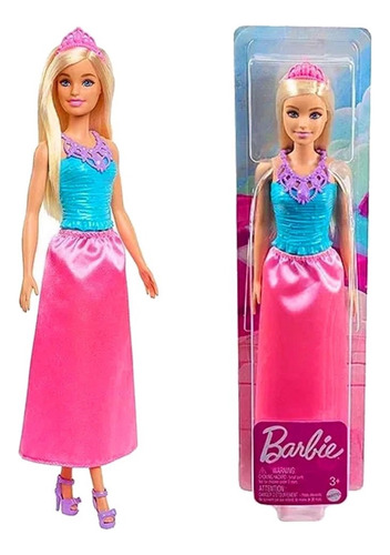 Boneca Barbie Dreamtopia Princesa Roupa Rosa