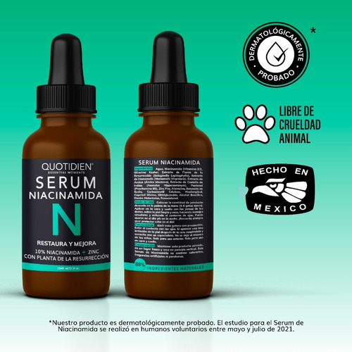 Imagen 2 de 7 de Serum Niacinamida 10% + Zinc + Planta De La Resurreccion