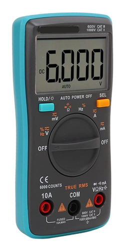 Multimeter Voltage Current Tester Handheld Lcd High Safe