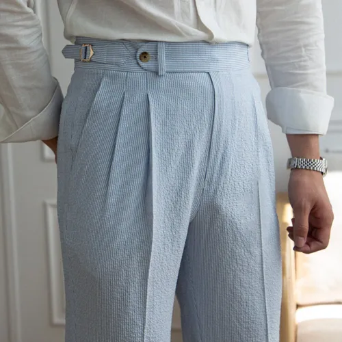 Pantalones Estilo Pantal n Casual Italiano A Rayas Petty Bou