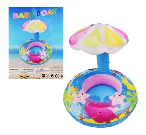 Imagen 5 de 5 de Bote Inflable Para Bebe Con Techo