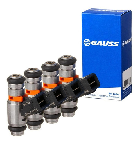 Kit 4 Bico Injetor Fiesta Super 01-12 1.0 8v Flex Gauss