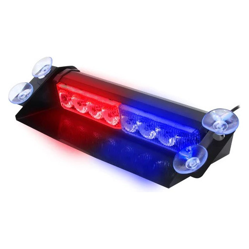 Baliza Led Policial De Parabrisas Roja - Azul 