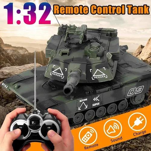 1:32 Military War Rc Tank, Tanques De Guerra Controlados Por