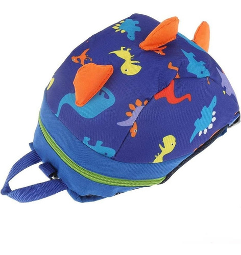 Mochila Dinosaurio Arnés Correa Preescolar Azul Marinerito Arnés de Dinosaurio