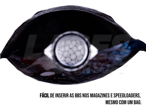 Imagem 2 de 5 de Bbs .28g Esferas Plásticas Vortex Airsoft Saco 2500 Bbs