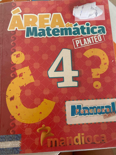 Libro Área De Matemática Planteó 4