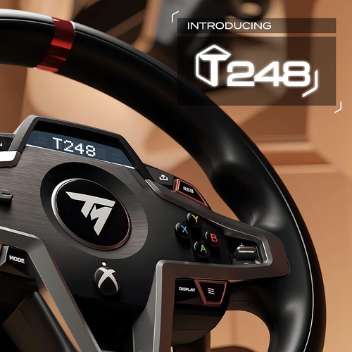 Thrustmaster T248x, volante de corrida e pedais magnéticos