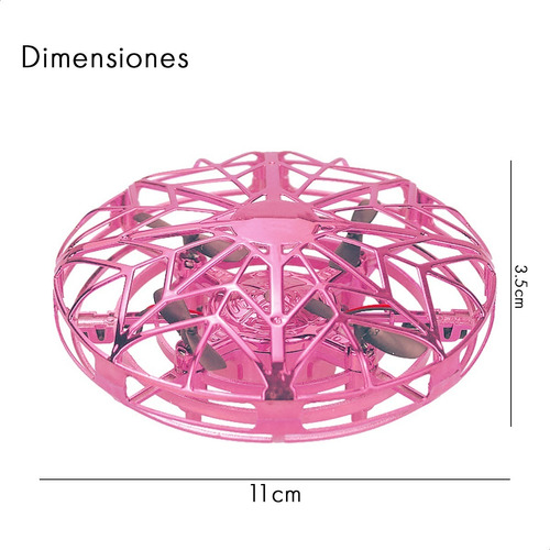 Drone TZN Flytoy UFO TXD-3S Interactivo rosa 1 batería