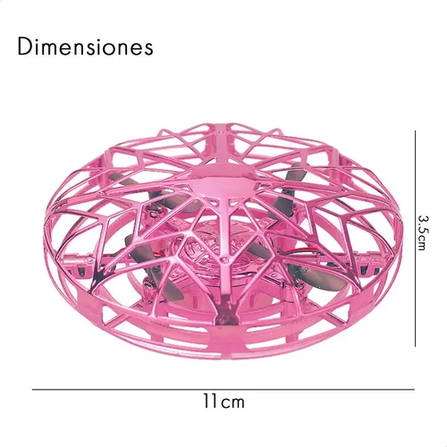 Drone TZN Flytoy UFO TXD 3S Interactivo rosa 1 bater a