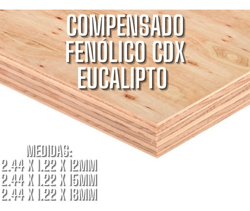 Compensado Fenolico Cdx 2.44 X 1.22 X 18mm