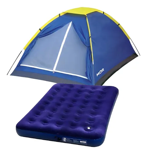comprar Barraca Mor Iglu Camping 3 Lugares + Colchão Casal Mor