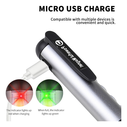 Mini Linterna Led Xpe + Lámpara Cob Beads Ultra Brillante