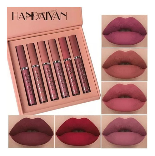 1 Conjunto* Brilho Labial (juego De 6 Unidades)