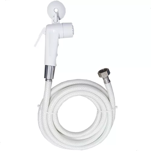 Chuveiro de Popa Retrátil (Kit Ducha Completo) Branco c/ Mangueira 2,5m  Gatilho e Suporte p/ Barcos Lanchas - AQUA SPACE - MERGULHE NESSE UNIVERSO  - Equipamentos, Materiais e Peças Náuticas e de