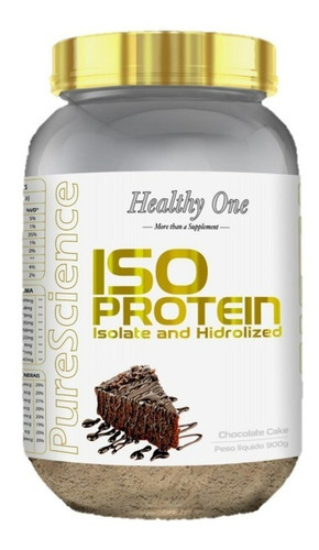 Iso Protein 900g Whey Isolado E Hidrolizado Healthy One Sabor Strawberry Cream