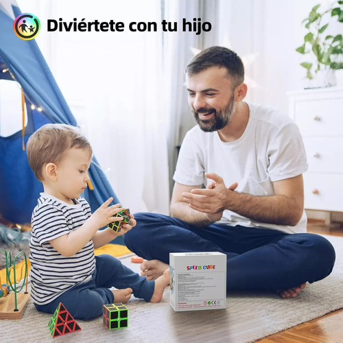 Cubo Rubik 2x2 3x3 4x4 5x5 Fibra De Carbono Profesional