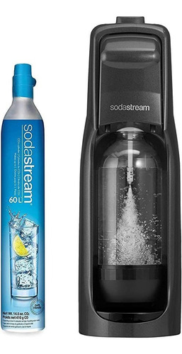 Sodastream Jet Sparkling Water Maker, Kit, Color Negro