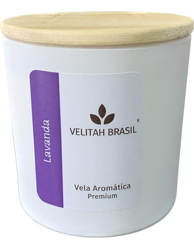 Imagem 2 de 3 de Vela Aromática Premium Lavanda 190g 40h Vela Perfumada