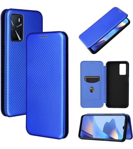 Funda Para Oppo A16 Funda, Fibra De Carbono De Lujo Pu+tpul6