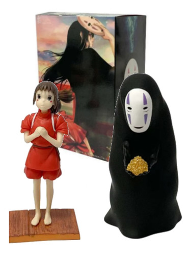 Kit Bonecos Chihiro Ogino Kaonashi E Homem Sem Rosto Viagem