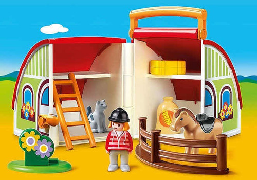 Playmobil 123 70180 Maletin Mi Primer Granja 11 Piezas