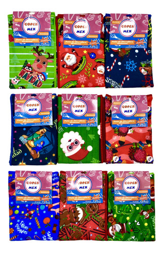 50 Trapo Paño Microfibra Navideño Cocina Multiusos