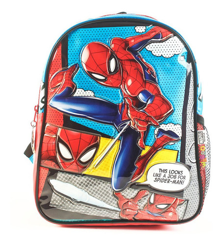 Mochila Spiderman Sense Espalda 12 Pulgadas Comic Original