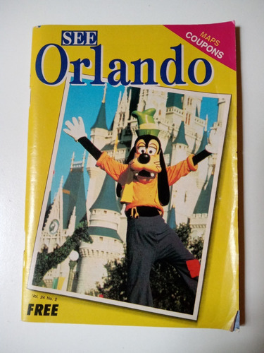 Folletos Mapas Disney Orlando Universal, Florida, 1992/3. (Usado)