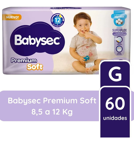 Babysec Premium Soft Gx 60 Unidades