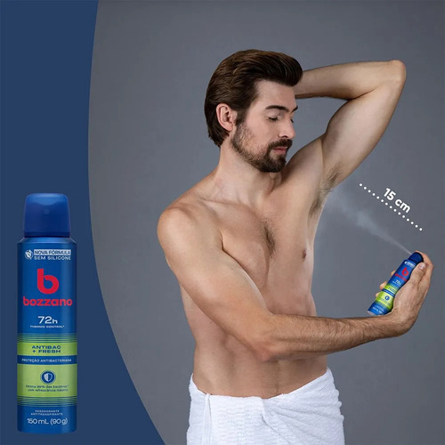 Kit Com 12 Desodorantes Bozzano Fresh - Aerossol 150ml Fresh