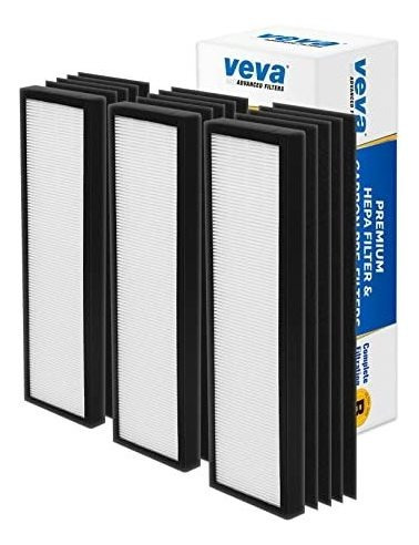 Veva 3 Premium Filtros Hepa Incluyendo 12 Pack De Pre-filtro