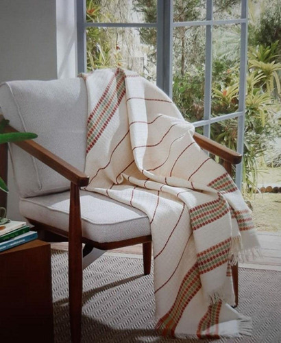 Manta de algodón para sofá Dohler Lyon de 1,50 m x 1,20 m