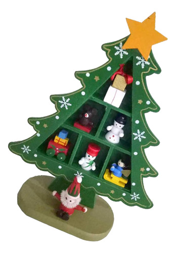 Árbol De Navidad De Madera De Mesa Exquisito Mini