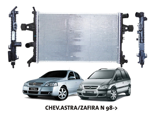 Imagen 1 de 6 de Radiador Chevrolet Astra / Zafira Nafta 98- Motor 2.0
